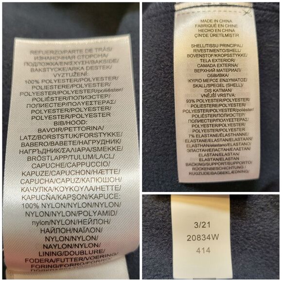 Lauren Ralph Lauren Navy Hooded Puffer Jacket Women's Plus Size 2X - Picture 9 of 15